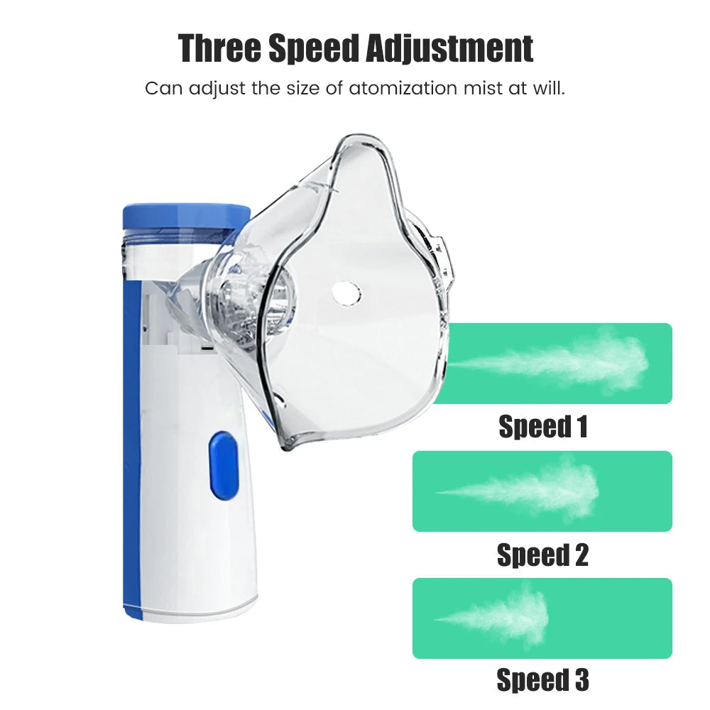 Portable Handheld Nebulizer with 2-Gear Mist Adjustment