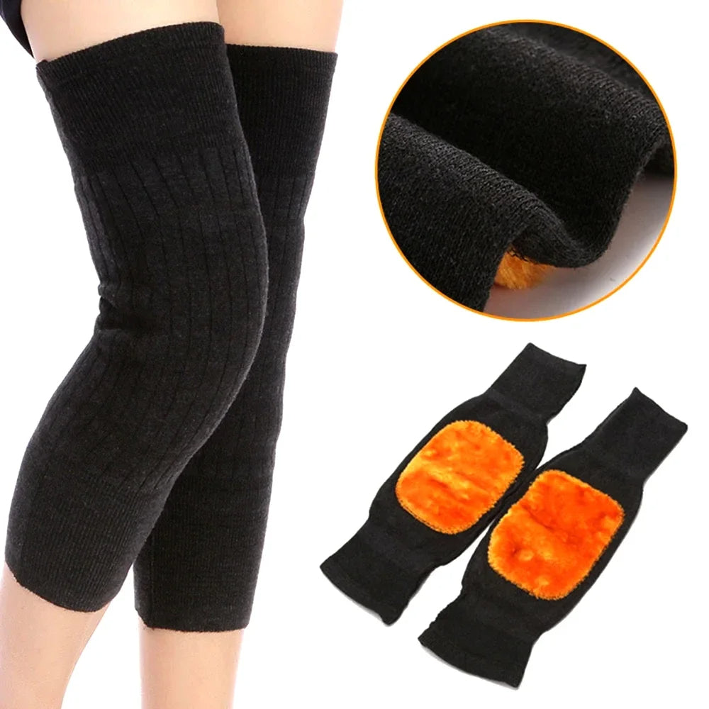 1Pair Winter Wool Knee Pad  Leg Knee Warmer Sleeve For Men & Women