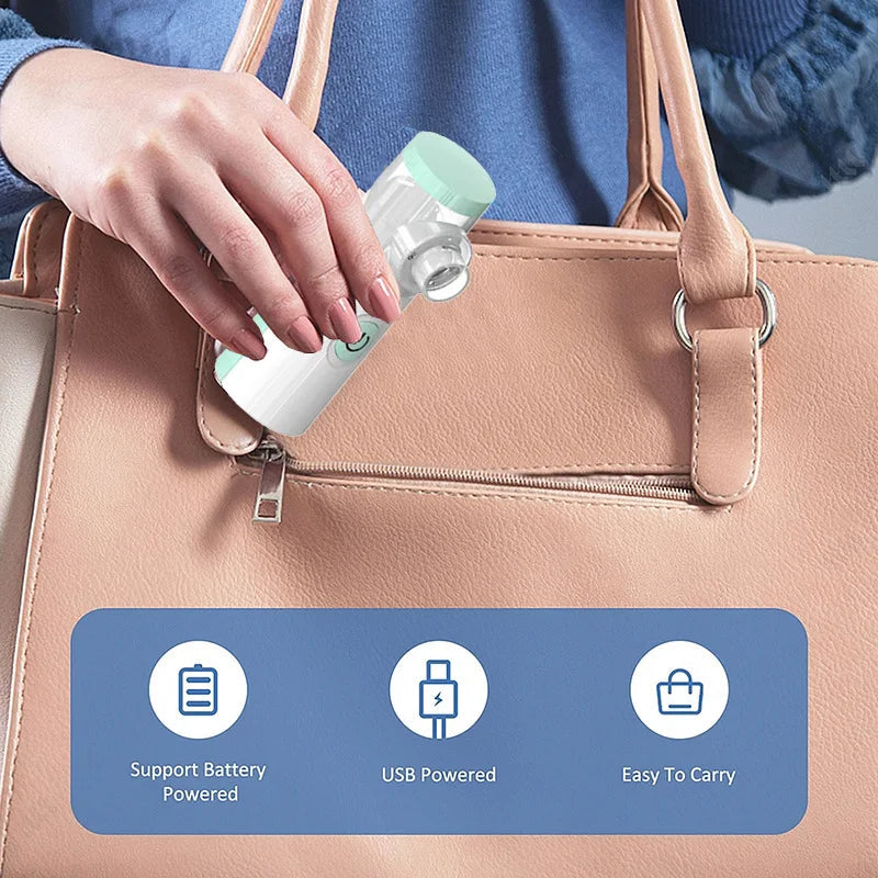 Portable Handheld Nebulizer with 2-Gear Mist Adjustment