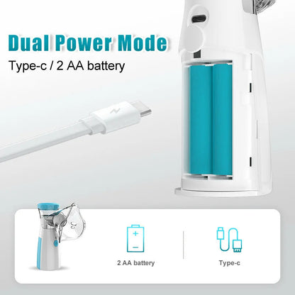 Portable Handheld Nebulizer with 2-Gear Mist Adjustment