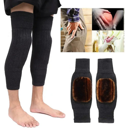 1Pair Winter Wool Knee Pad  Leg Knee Warmer Sleeve For Men & Women