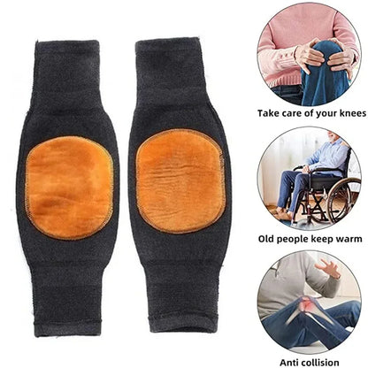 1Pair Winter Wool Knee Pad  Leg Knee Warmer Sleeve For Men & Women