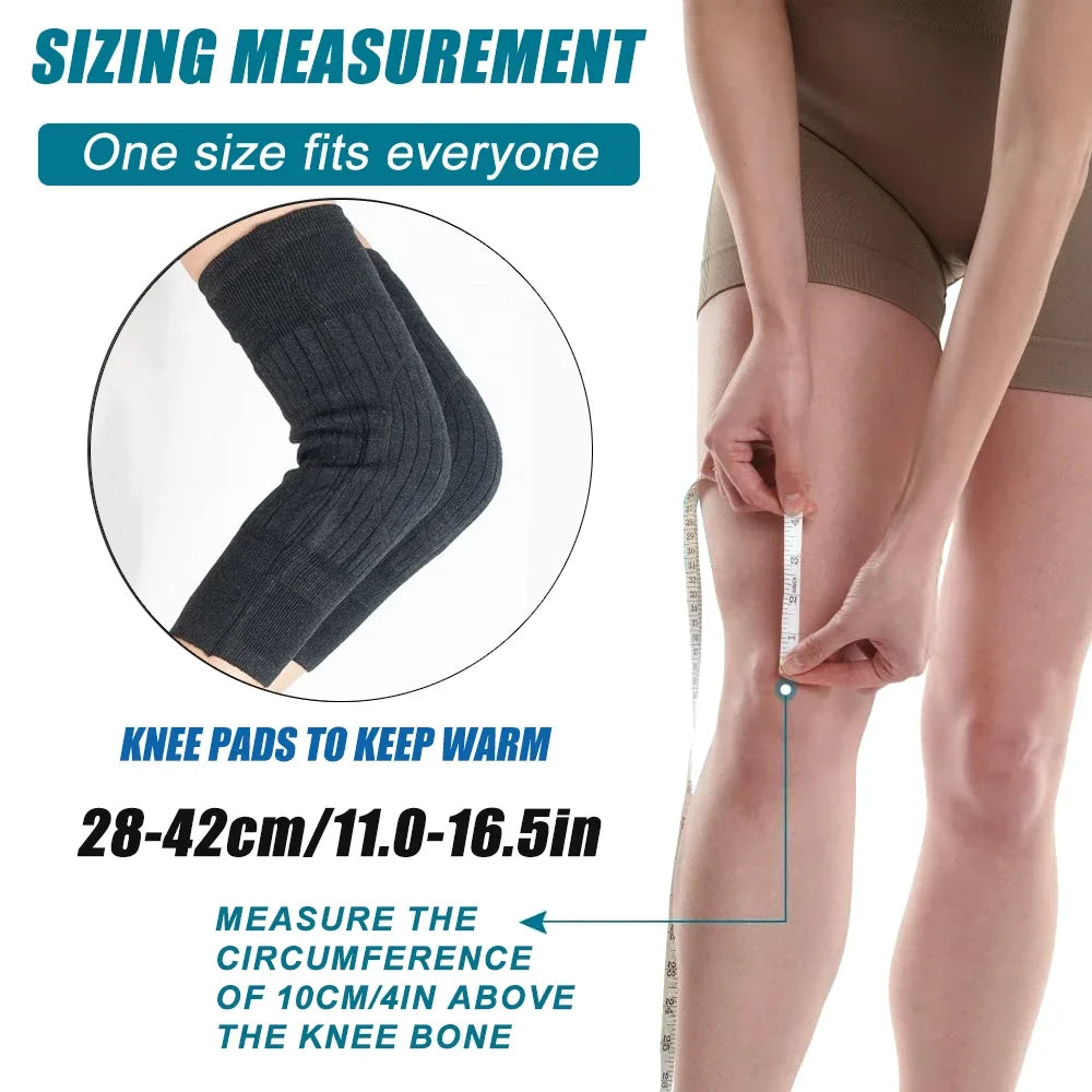 1Pair Winter Wool Knee Pad  Leg Knee Warmer Sleeve For Men & Women