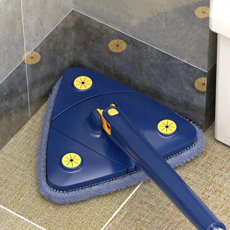 360° Rotating Triangular Mop – Multi-Purpose Cleaner for Floors, Tiles, and Windows