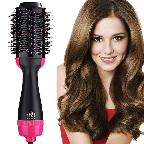 3-in-1 One Step Hair Dryer, Volumizer & Straightener - Hot Air Brush for Styling & Quick Drying