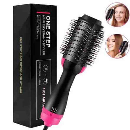 3-in-1 One Step Hair Dryer, Volumizer & Straightener - Hot Air Brush for Styling & Quick Drying